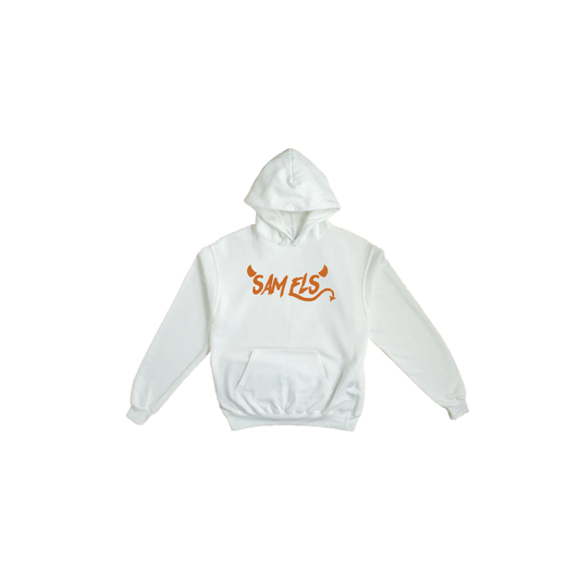 Sam Els White Orange Hoodie