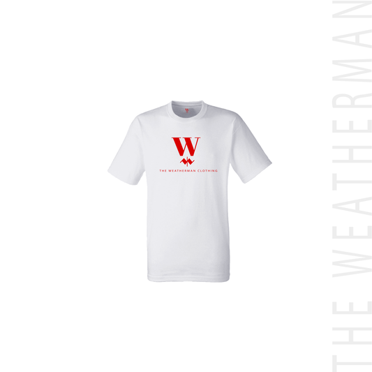 Weatherman White Red Logo T-Shirt