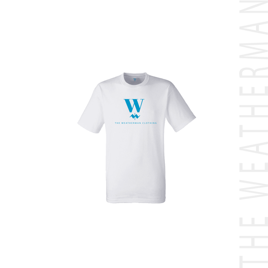 Weatherman White IceBlue Logo T-shirt